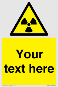 Custom Radioactive Material Sign